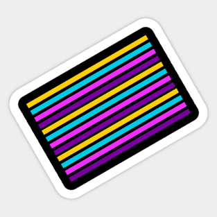 Colored stripes Sticker